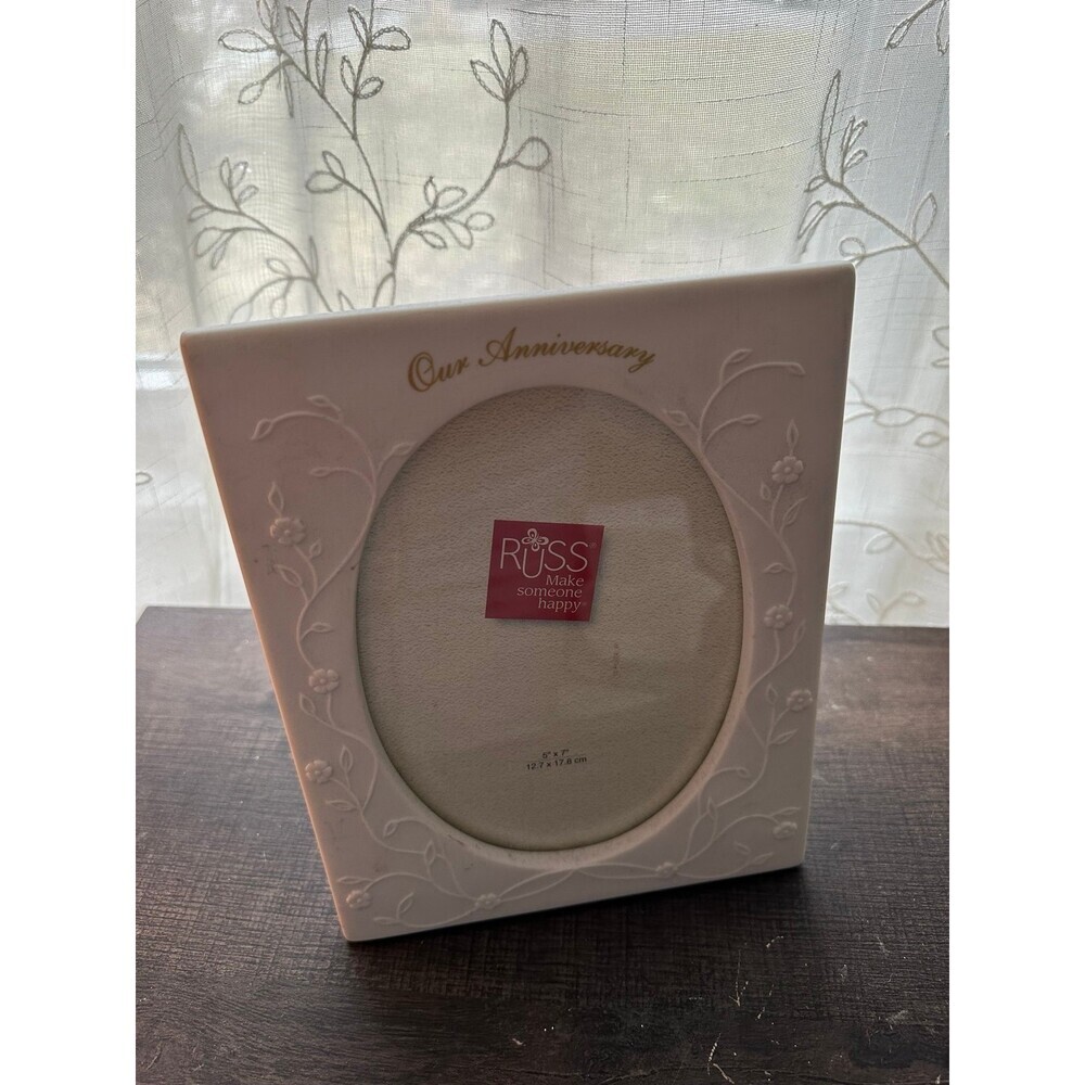 RUSS our Anniversary ceramic picture frame